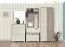 Drehtürenschrank / Kleiderschrank Sabadell 02, Farbe: Eiche / Beige Hochglanz - 209 x 80 x 38 cm (H x B x T)