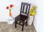 Stuhl Kiefer massiv Vollholz Walnussfarben Rustikal Junco 248 - Abmessungen: 91 x 35 x 44 cm (H x B x T)