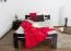 Einzelbett/ Gästebett "Easy Premium Line" K4, 120 x 200 cm Buche Vollholz massiv schokobraun lackiert