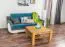 Couchtisch Wooden Nature 421 Eiche massiv - 80 x 80 x 45 cm (B x T x H)
