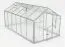 Gewächshaus - Glashaus Grünkohl L10, gehärtetes Glas 4 mm, Grundfläche: 9,50 m² - Abmessungen: 430 x 220 cm (L x B)