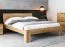 Doppelbett Prats 04 Eiche massiv geölt - Liegefläche: 180 x 200 cm (B x L)