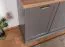 Kommode Lotofaga 11, Farbe: Grau / Walnuss - 102 x 167 x 48 cm (H x B x T)
