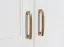 Drehtürenschrank / Kleiderschrank Lotofaga 18, Farbe: Weiß / Walnuss - 227 x 346 x 59 cm (H x B x T)