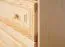Kleiderschrank Massivholz natur 010 - Abmessung 190 x 90 x 60 cm (H x B x T)