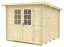 Gartenhaus Pribitz 02 inkl. Fußboden - 28 mm Blockbohlenhaus, Grundfläche: 7,3 m², Flachdach