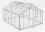 Gewächshaus - Glashaus Mangold XL10, gehärtetes Glas 4 mm, Grundfläche: 10,4 m² - Abmessungen: 360 x 290 cm (L x B)