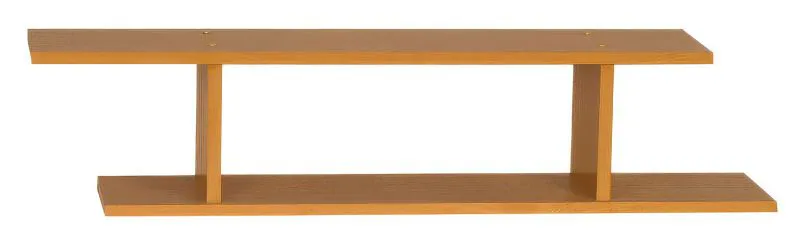 Hängeregal / Wandregal Grogol 07, Farbe: Erle - Abmessungen: 24 x 90 x 20 cm (H x B x T)