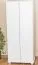 Kleiderschrank Kiefer Vollholz massiv weiß Junco 13A - Abmessung 195 x 84 x 59 cm