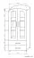 Vitrine Kisaran 19, Farbe: Erle - Abmessungen: 190 x 80 x 40 cm (H x B x T)