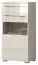 Vitrine Garim 10, Farbe: Beige Hochglanz - 123 x 60 x 40 cm (H x B x T)
