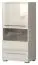 Vitrine Garim 10, Farbe: Beige Hochglanz - 123 x 60 x 40 cm (H x B x T)