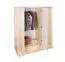 Kleiderschrank Kiefer natur 120