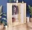 Kleiderschrank Kiefer natur 120