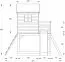 Spielturm S20B1, Dach: Grau, inkl. Wellenrutsche, Balkon, Sandkasten, Kletterwand und Holzleiter - Abmessungen: 330 x 331 cm (B x T)