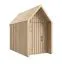 Gartenhütte | Naturbelassen | Grundfläche: 4,50 m² | Skandinavischer Style | Außenmaße: 162,4 x 207,7 cm | Satteldach | Malmö 25 | Fichtenholz