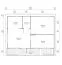 Ferienhaus Lasörling inkl. Fußboden - 70 mm Blockbohlenhaus, Grundfläche: 59,1 m², Satteldach