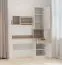 Jugendmöbel - Set J Fafe | 4-teilig | Farbe: Kaschmir / Eiche Cremona | Eckkleiderschrank | Schreibtisch mit Aufsatz | Kommode / Sideboard | Soft-Close-Funktion