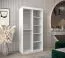 Schiebetürenschrank / Kleiderschrank Jan 01A, Farbe: Weiß matt - Abmessungen: 200 x 100 x 62 cm ( H x B x T)