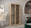 Schiebetürenschrank / Kleiderschrank Combin 01 mit Spiegel, Farbe: Eiche Sonoma - Abmessungen: 200 x 100 x 62 cm (H x B x T)
