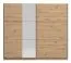 Breiter Kleiderschrank mit einer Spiegeltür Kule 11, Farbe: Eiche Artisan, zwei Kleiderstangen, 10 Fächer, Maße: 210 x 236,5 x 62,5 cm, ABS-Kanten