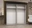 Kleiderschrank zwei Kleiderstangen Eiger 134, vier Spiegeltüren, 2 Meter breit, Soft-Close-Funktion, zwei Fächer, für Schlafzimmer
