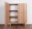 Hohe Kommode mit zwei Türen Ashford 04, Farbe: Eiche Riviera / Marmor Bianco - Abmessungen: 122 x 97 x 37 cm (H x B x T)