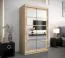 Schiebetürenschrank / Kleiderschrank Aizkorri 02B mit Spiegel, Farbe: Eiche Sonoma - Abmessungen: 200 x 120 x 62 cm (H x B x T)