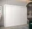 250 cm breiter Kleiderschrank mit 10 Fächern und 3 Türen | Farbe: Weiß Abbildung