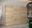 250 cm breiter Kleiderschrank mit 10 Fächern und 3 Türen | Farbe: Sonoma Eiche Abbildung