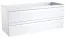 Waschtischunterschrank Bikaner 07 mit Siphonausschnitt, Farbe: Weiß glänzend – 50 x 119 x 45 cm (H x B x T)