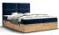 Außergewöhnliches Doppelbett mit Stauraum Pilio 40, Farbe: Blau / Eiche Golden Craft - Liegefläche: 160 x 200 cm (B x L)
