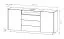 Kommode | Farbe: Kakao / Eiche Cremona | 2 Drehtüren | inkl. LED-Beleuchtung | 5 Fächer | 176 x 40 x 83 cm | Push-to-open Funktion | Sideboard | 3 Schubladen