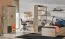 Jugendzimmer - Schreibtischablage Marcel 18, Farbe: Grau / Braun - Abmessungen: 32 x 60 x 30 cm (H x B x T)