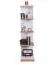 Jugendzimmer - Regal Dennis 15, Farbe: Esche / Weiß - Abmessungen: 155 x 35 x 38 cm (H x B x T)