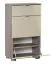 Schuhschrank Sabadell 08, Farbe: Eiche / Beige Hochglanz - 108 x 60 x 38 cm (H x B x T)