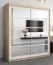 180 cm breiter Kleiderschrank mit 10 Fächern und 2 Türen | Farbe: Sonoma Eiche / Weiß Abbildung