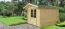 Gartenhaus O6 - 34 mm Blockbohlenhaus, Grundfläche: 7,39 m², Satteldach