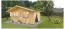 Gartenhaus SA17 - 34 mm Blockbohlenhaus, Grundfläche: 19,90 m², Satteldach