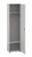 Büroschrank / Kleiderschrank Toivala 05, Farbe: Hellgrau - Abmessungen: 204 x 55 x 34 cm (H x B x T), mit 1 Tür und 2 Fächern