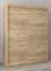 Schiebetürenschrank / Kleiderschrank Bisaurin 3A, Farbe: Eiche Sonoma - Abmessungen: 200 x 150 x 62 cm ( H x B x T)