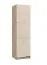 Hoher Küchenschrank mit genügend Stauraum Mionica 03, Farbe: Eiche Grau / Sandfarben, ABS-Kantenschutz, Maße: 214,5 x 60 x 57,5 cm, für Küchen