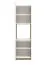 Hoher Küchenschrank mit genügend Stauraum Mionica 03, Farbe: Eiche Grau / Sandfarben, ABS-Kantenschutz, Maße: 214,5 x 60 x 57,5 cm, für Küchen