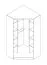 Schlafzimmer - Set | Eckkleiderschrank - Set N Fafe | 3-teilig | Farbe: Eiche Artisan / Schwarz | Soft-Close-System | Kommode | Schrank