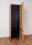 Schrank Slatina 47, Farbe: Eiche / Schwarz, teilmassiv - Abmessungen: 203 x 56 x 63 cm (H x B x T)