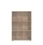 Bücherregal Knide 02, Farbe: Eiche Grau, drei Fächer, ABS-Kantenschutz, hochwertige Verarbeitung, Maße: 107,5 x 70 x 24,5 cm, für Wohnzimmer