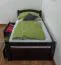 Kinderbett / Jugendbett "Easy Premium Line" K1/2n inkl. 2 Schubladen und 2 Abdeckblenden, 90 x 200 cm Buche Vollholz massiv Schokobraun