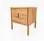 Nachtkommode Wellsford 04 Wildeiche massiv geölt - Abmessungen: 64 x 60 x 36 cm (H x B x T)