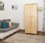 Kleiderschrank Massivholz natur 012 - Abmessung 190 x 80 x 60 cm (H x B x T)