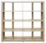 Regal Kisaran 05, Farbe: Sonoma Eiche - Abmessungen: 147 x 145 x 40 cm (H x B x T)